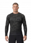 Preview: PitBull Rashguard Langarmshirt Hex Camo Hilltop schwarz